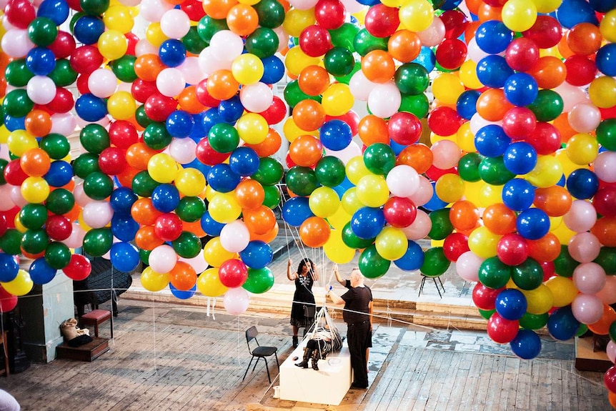 Cherophobia: Party balloon performance art reminds us 'what it means to be human'