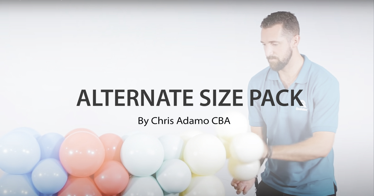 Alternate Size pack balloon construction method