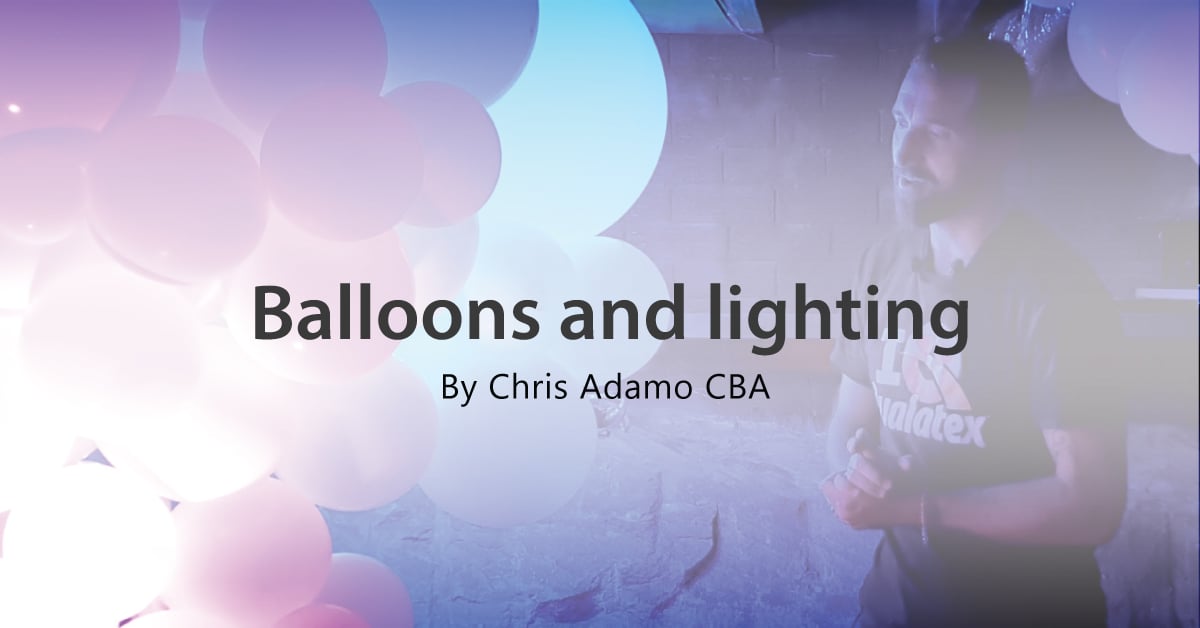 Balloons and lighting