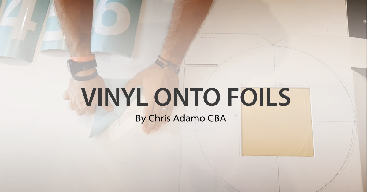 Vinyl transfer onto foil balloons