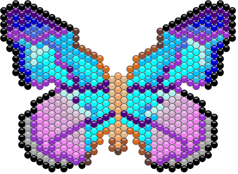 Butterfly - Purples and blues